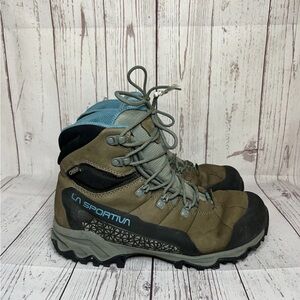 La Sportiva Nucleo High II GTX Waterproof Boots Brown Leather Womens Sz 8 Wide